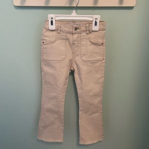 Zara Flared Frayed Jeans